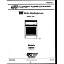 White-Westinghouse GF860ND2 cover page diagram