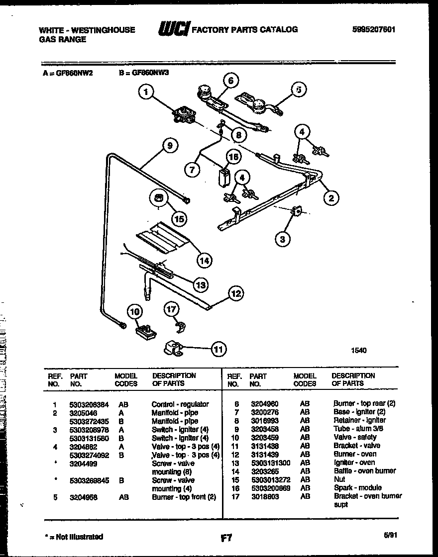 Burner, manifold and gas control