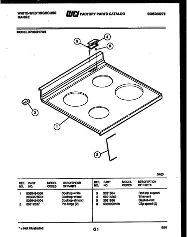Cooktop parts