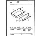White-Westinghouse KF590HDW6 drawer parts diagram