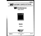 White-Westinghouse KB152LM2 cover diagram