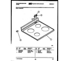 White-Westinghouse KF330JDW4 cooktop parts diagram