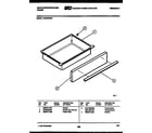 White-Westinghouse KF330JDD4 drawer parts diagram