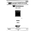 White-Westinghouse KB663LM1 cover diagram