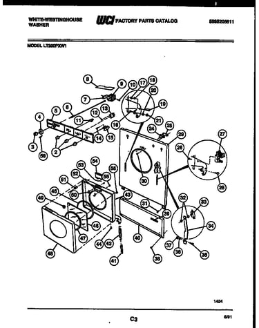Console, control and door parts