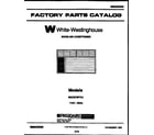 White-Westinghouse MAC073P7A1 front cover diagram