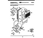 White-Westinghouse RTG15VGCF2B system and automatic defrost parts diagram