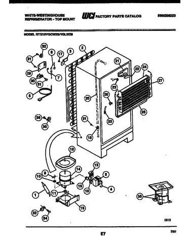 System and automatic defrost parts