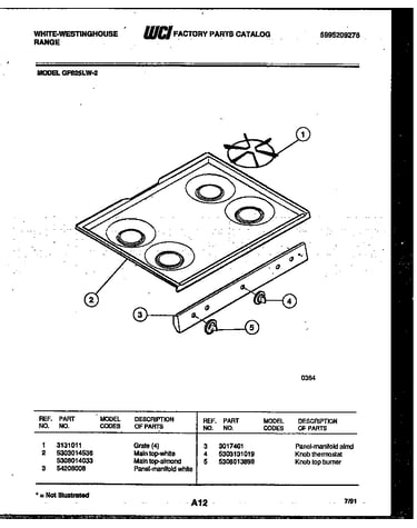 Cooktop parts