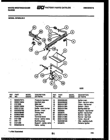 Burner, manifold and gas control