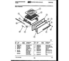 White-Westinghouse GF300KXW2 broiler drawer parts diagram