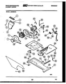 Motor, blower and cabinet parts