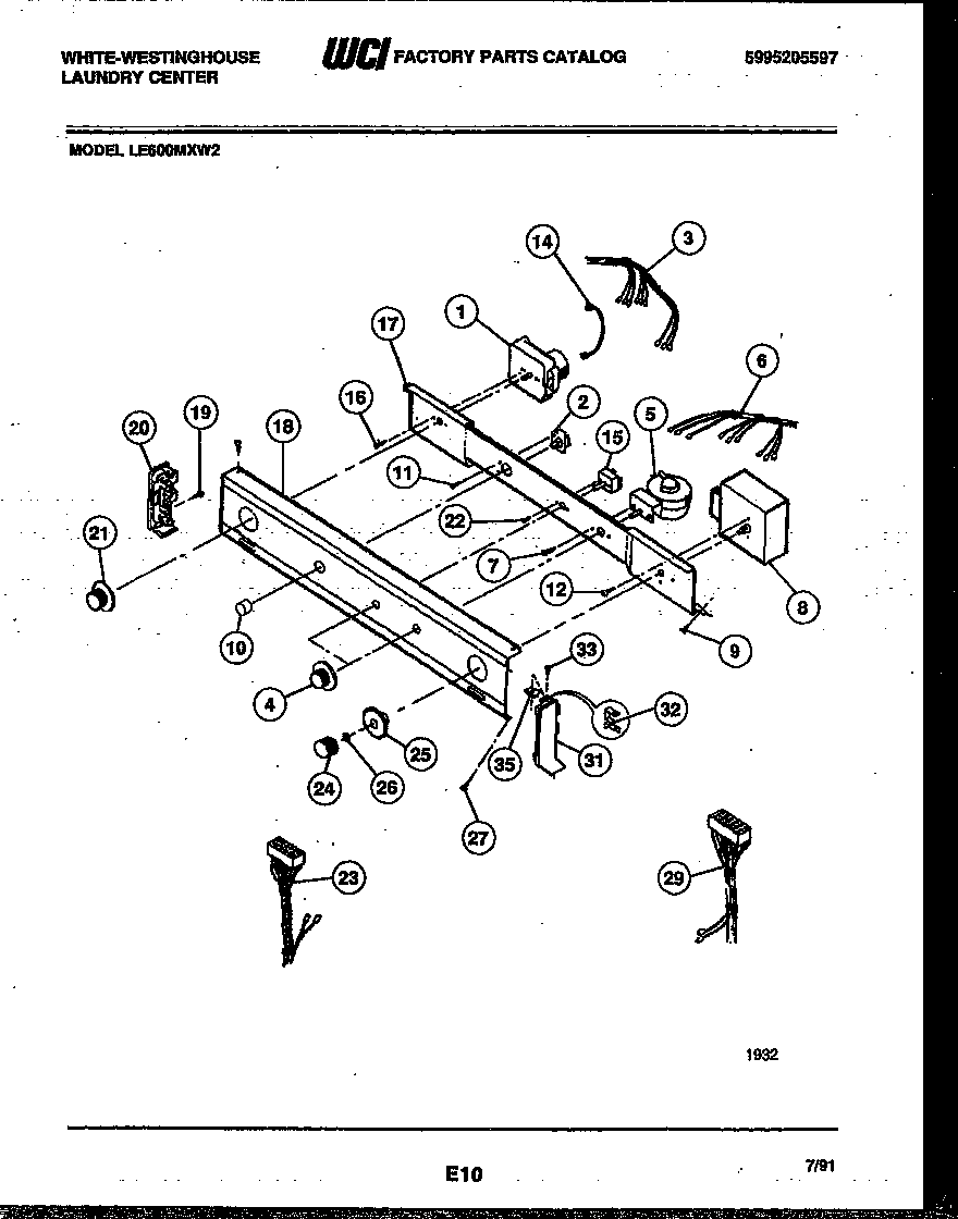 Console and control parts
