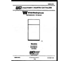 White-Westinghouse ACG133NLW1 cover page diagram