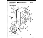 White-Westinghouse ACG133NLD1 system and automatic defrost parts diagram