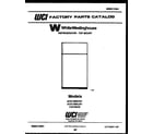 White-Westinghouse ACG130NCW1 cover page diagram