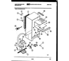 White-Westinghouse ACG130NCW1 system and automatic defrost parts diagram