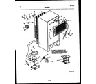 White-Westinghouse RT174NLD1 system and automatic defrost parts diagram
