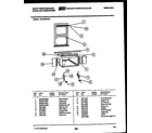 White-Westinghouse WAS186P2K1 cabinet and installation parts diagram