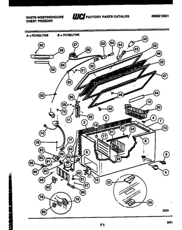 Chest freezer parts