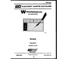 White-Westinghouse WAS226P2K1 front cover/text only diagram