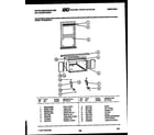 White-Westinghouse WAS226P2K1 cabinet and installation parts diagram