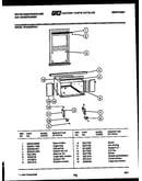 Cabinet and installation parts