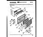 White-Westinghouse AL117R1A1 cabinet parts diagram