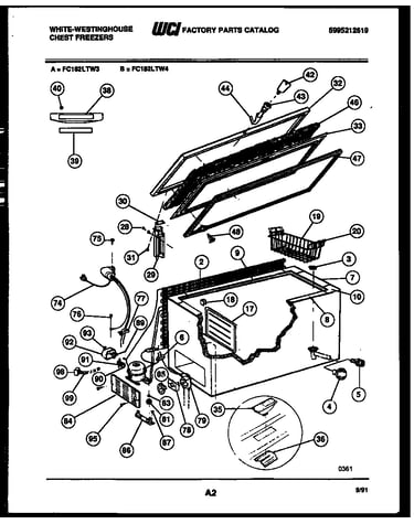 Chest freezer parts