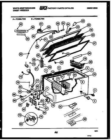 Chest freezer parts