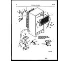 White-Westinghouse RTG163GLH3B system and automatic defrost parts diagram