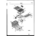 White-Westinghouse PRT193MCD1 shelves and supports diagram