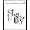 White-Westinghouse RT176NLH0 door parts diagram