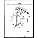White-Westinghouse RT176NLH0 cabinet parts diagram