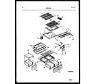 White-Westinghouse RT176NLD0 shelves and supports diagram