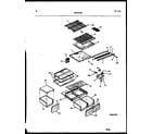 White-Westinghouse RT176NLW0 shelves and supports diagram