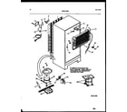 White-Westinghouse RT176NCD0 system and automatic defrost parts diagram