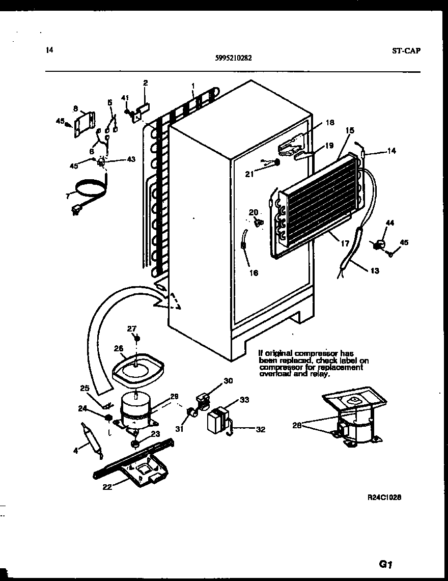 System and automatic defrost parts