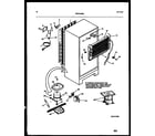 White-Westinghouse RT176NLD0 system and automatic defrost parts diagram