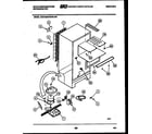 White-Westinghouse ACG133NCW0 system and automatic defrost parts diagram