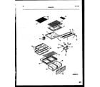 White-Westinghouse PRT173MCD1 shelves and supports diagram