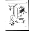 White-Westinghouse PRT173MCH1 system and automatic defrost parts diagram