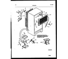White-Westinghouse PRT217MCW2 system and automatic defrost parts diagram