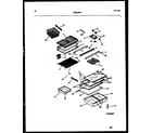 White-Westinghouse RT217NCH0 shelves and supports diagram
