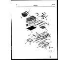 White-Westinghouse RT217NCD0 shelves and supports diagram