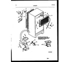 White-Westinghouse RT217NCD0 system and automatic defrost parts diagram