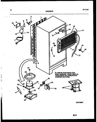 System and automatic defrost parts