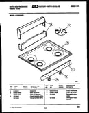 Backguard and cooktop parts