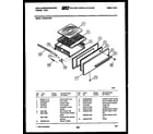White-Westinghouse GF204KXW3 broiler drawer parts diagram