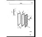 White-Westinghouse RS192MCW1 freezer door parts diagram